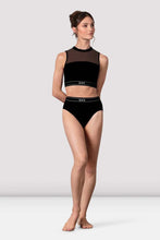Load image into Gallery viewer, Bloch Ladies Dakota Open Back Elastic Logo Crop Top