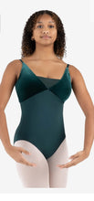 Load image into Gallery viewer, Capezio Velvet Forest Pine Leotard