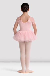 Bloch Girls Lucy Floral Embroidered Cap Sleeve TuTu Leotard