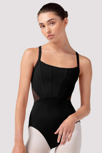 Ladies Mia Mesh Back Corset Cami Leotard