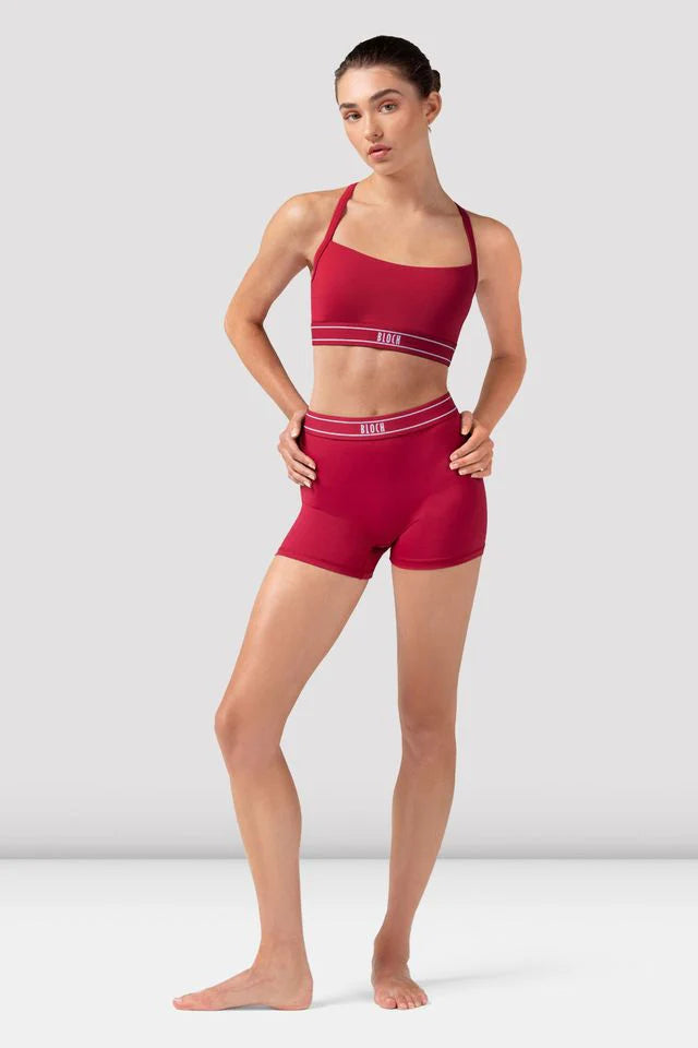 Bloch Ladies Kisha Logo Elastic Shorts
