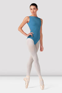 Ladies Emma Floral Embroidered Boat Neck Leotard