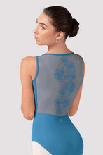 Load image into Gallery viewer, Ladies Emma Floral Embroidered Boat Neck Leotard