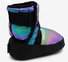 Load image into Gallery viewer, Capezio Glam Warm Up Bootie -Metallic Rainbow