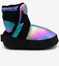 Load image into Gallery viewer, Capezio Glam Warm Up Bootie -Metallic Rainbow