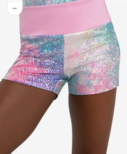 Load image into Gallery viewer, Capezio Children&#39;s Unicorn Disco Shimmer Shorts