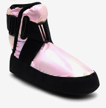 Load image into Gallery viewer, Capezio Glam Warm Up Bootie -Metallic Rainbow/ Metallic Light Pink