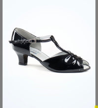 Load image into Gallery viewer, Freed Topaz Women&#39;s Dance Shoes 1 5/8 Inch Heel - Black, Patent or Gold