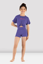 Load image into Gallery viewer, Girls Bloch Mirella Majesty Print Crop Top T-shirt