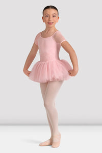 Bloch Girls Lucy Floral Embroidered Cap Sleeve TuTu Leotard