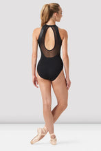 Load image into Gallery viewer, Bloch Ladies Arya Open Back Leather Look Leotard