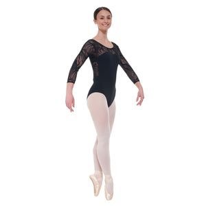 Tappers and Pointers Elegance Leotard ELE/1 - Available in Black or Burgundy - Strictly Dancing