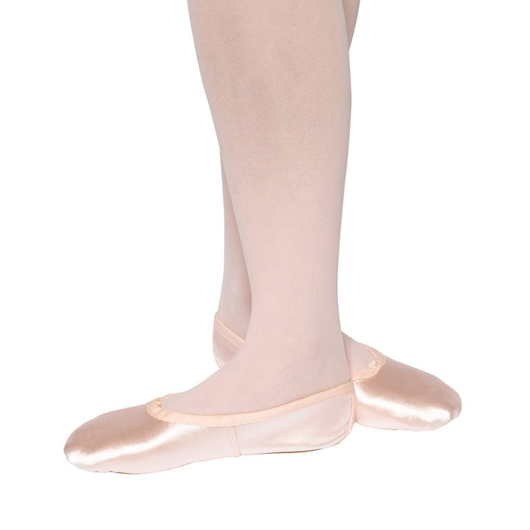 Tappers and Pointers full sole satin pink ballet shoes