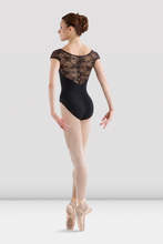 Load image into Gallery viewer, Bloch Ladies Chiwa Button Back Lace Leotard - Black