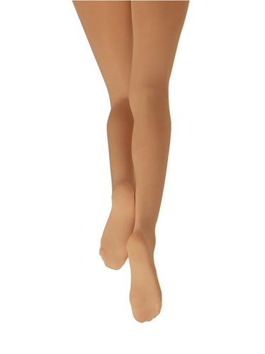 Capezio N14C Hold & Stretch® Footed Tight - Girls Light Suntan - Strictly Dancing