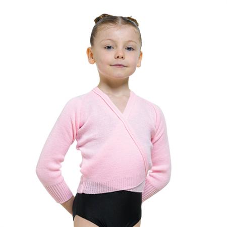 Tappers and Pointers Children's Knitted Crossover Cardigan in Acrylic - Pink/Grape/Lilac - Strictly Dancing