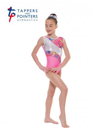 Tappers and Pointers Gym 39 Sleeveless Carnival Gymnastics Leotard - Pink - Strictly Dancing