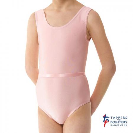 Tappers and Pointers June Sleeveless Lycra Children's Leotard - Pink - Strictly Dancing
