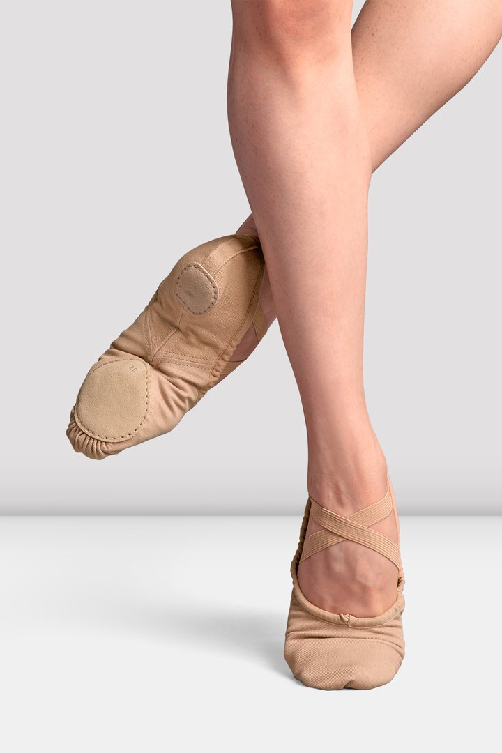 Bloch Perfectus Pink split sole canvas ballet shoes