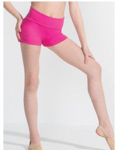 Capezio Hot Pink Fold over Shorts