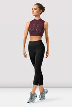 Load image into Gallery viewer, Bloch Ladies Rayna Mirage Print Zipper Crop Top